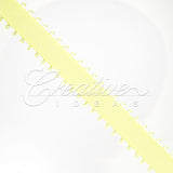 3/8" Double Face Picot Ribbon - 50 Yards (Baby Maize)