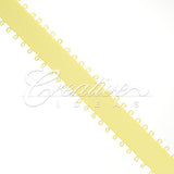 3/8" Double Face Picot Ribbon - 50 Yards (Canary)