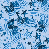 Printed Spandex USA Flag Activewear Fabric