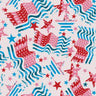 Printed Spandex USA Flag Activewear Fabric