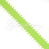 3/8" Double Face Picot Ribbon - 50 Yards (Apple Green)