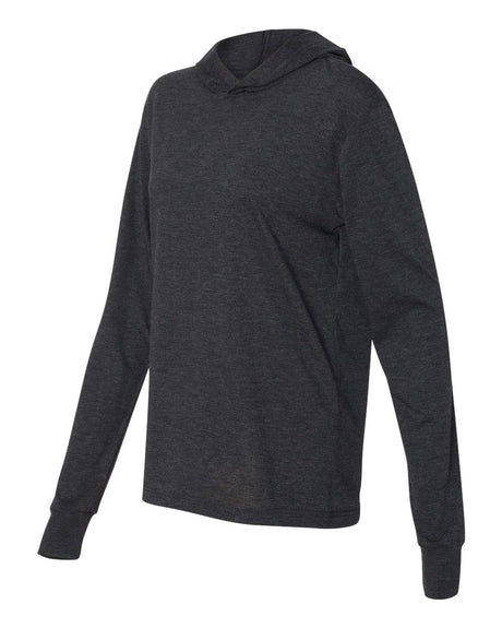 BELLA + CANVAS Jersey Hooded Long Sleeve Tee in XS