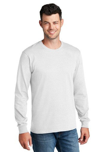 Port & Company® Crewneck Long Sleeve Core Cotton Tee