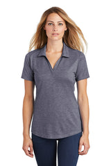 Sport-Tek® Women's PosiCharge Tri-Blend Wicking Collared Short Sleeve Polo