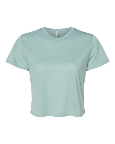 BELLA + CANVAS® Women’s Crewneck Short Sleeve Flowy Crop Tee
