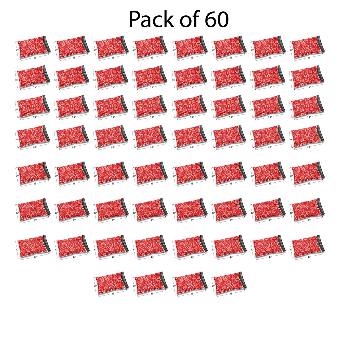 Design Poly Mailer Envelopes 10" x 13" Glossy Multi Pack & Design
