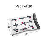 Glossy Design Poly Mailer Envelopes 10" x 13" Multi design, Weight 0.25 to 1 Ib