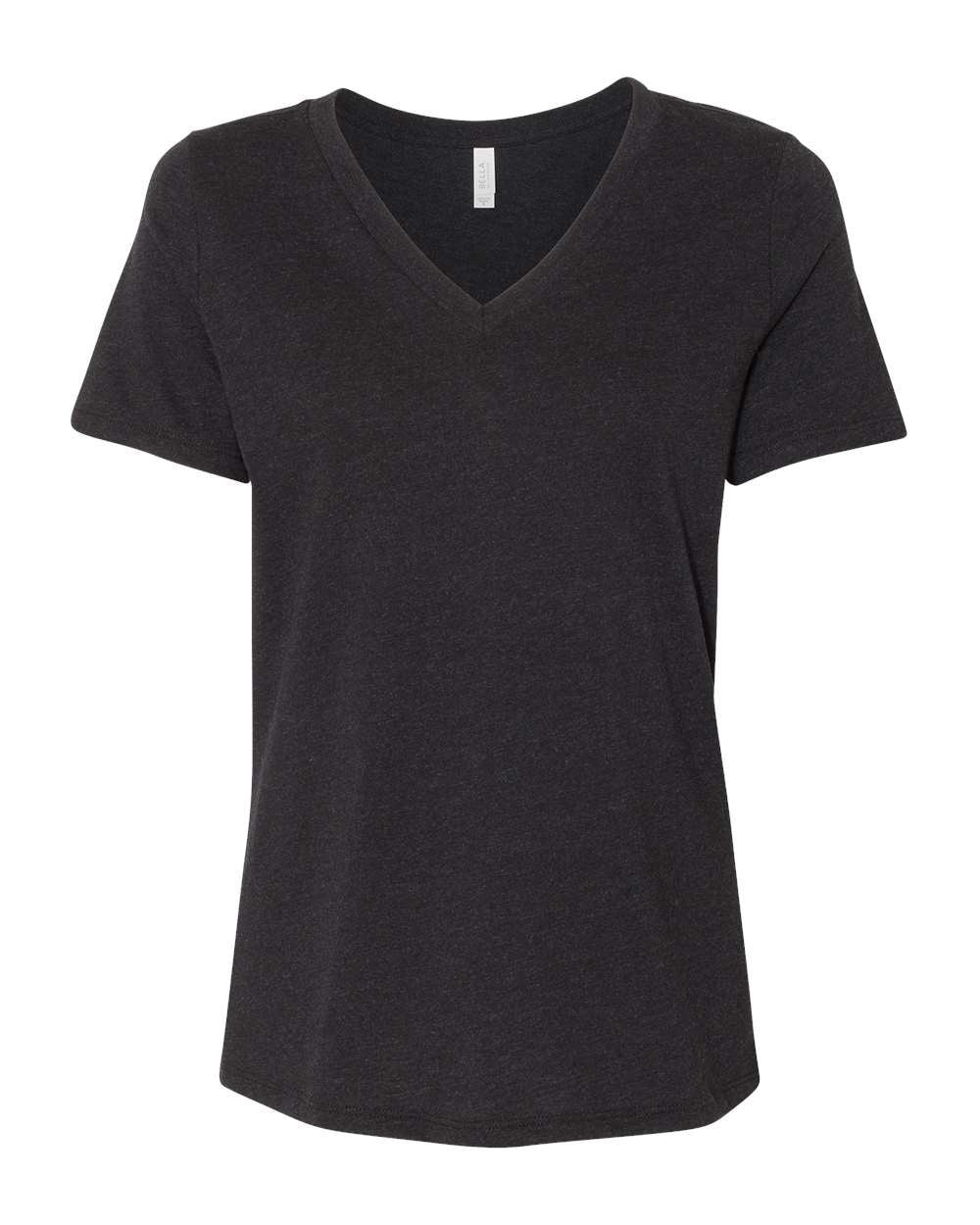 BELLA + CANVAS® Women's Relaxed Heather CVC V-Neck Short Sleeve Tee - 6405CVC