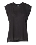 BELLA + CANVAS® Women’s Flowy Rolled Cuffs Muscle T-Shirt