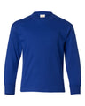 Hanes® Authentic Youth Crew Neck Long Sleeve T-Shirt