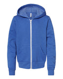 BELLA + CANVAS®Youth Sponge Fleece Full-Zip Hoodie Sweatshirt  - 3739Y