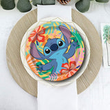8 Count Lilo & Stitch Paper Plates 8 3/4 Inch Disney Luau Birthday Party Supplies