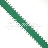 3/8" Double Face Picot Ribbon - 50 Yards (Emerald Green)
