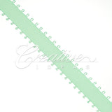 3/8" Double Face Picot Ribbon - 50 Yards (Mint Green)