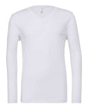 BELLA + CANVAS® Unisex Long Sleeve V-Neck Tee 3.8 oz Tri-Blend Retail Fit