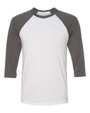 Bella + Canvas Unisex Three-Quarter Sleeve Baseball Tee