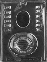 Top Hat With Bow Ties Pour Box Chocolate Mold