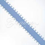 3/8" Double Face Picot Ribbon - 50 Yards (French Blue)