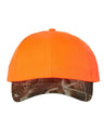 Solid Crown with Camo Visor Cap