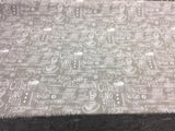 Easy As Pie Almond Waverly Cotton Fabric - Script Print, Almond, 54" Width (1 Yard)