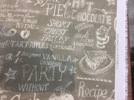 Easy As Pie Almond Waverly Cotton Fabric - Script Print, Almond, 54" Width (1 Yard)