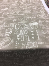 Easy As Pie Almond Waverly Cotton Fabric - Script Print, Almond, 54" Width (1 Yard)
