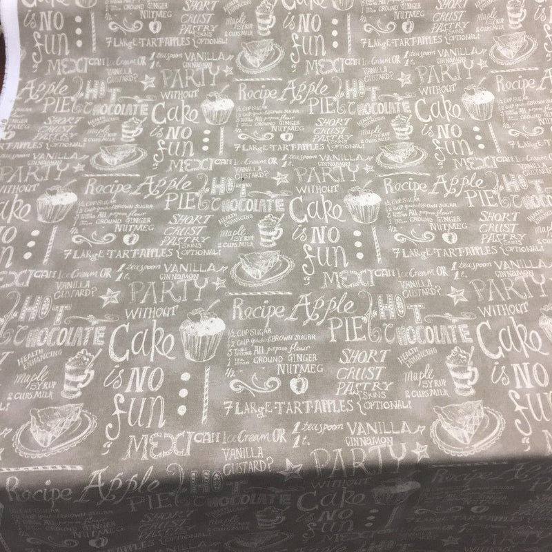 Easy As Pie Almond Waverly Cotton Fabric - Script Print, Almond, 54" Width (1 Yard)
