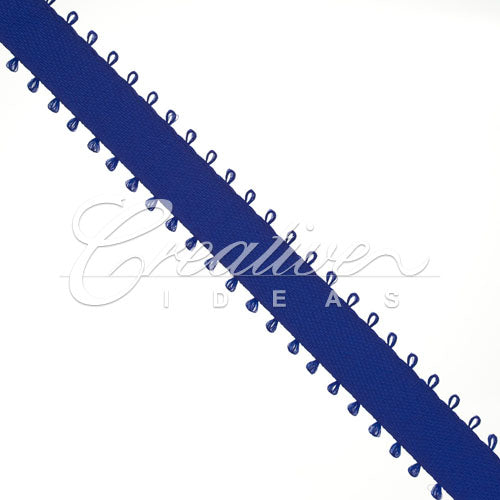 3/8" Double Face Picot Ribbon - 50 Yards (Royal Blue)