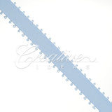 3/8" Double Face Picot Ribbon - 50 Yards (Blue Mist)