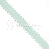 3/8" Double Face Picot Ribbon - 50 Yards (Aqua)