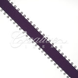 3/8" Double Face Picot Ribbon - 50 Yards (Plum)