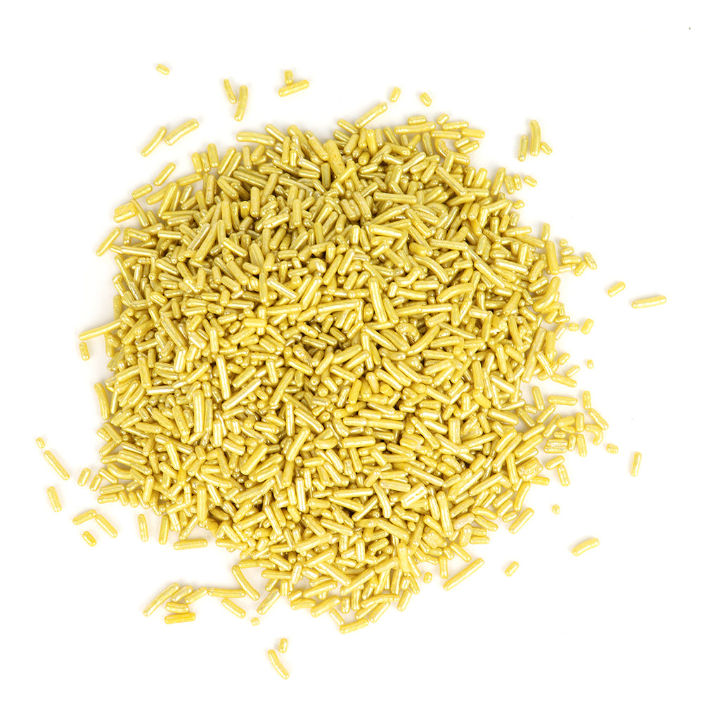 O'Creme Gold Metallic Sugar Rods, 8 oz.