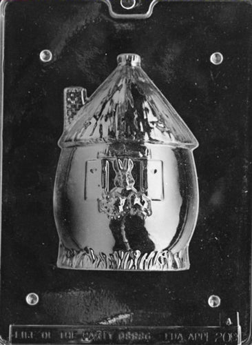 3D Bunny Hut Chocolate Mold - Piece 1 - LPE208A