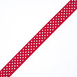 7/8" Red Polka Dot Grosgrain Ribbon