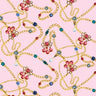 Printed Spandex Saphir Chain Fabric