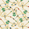 Printed Spandex Saphir Chain Fabric