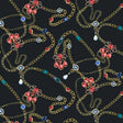 Printed Spandex Saphir Chain Fabric