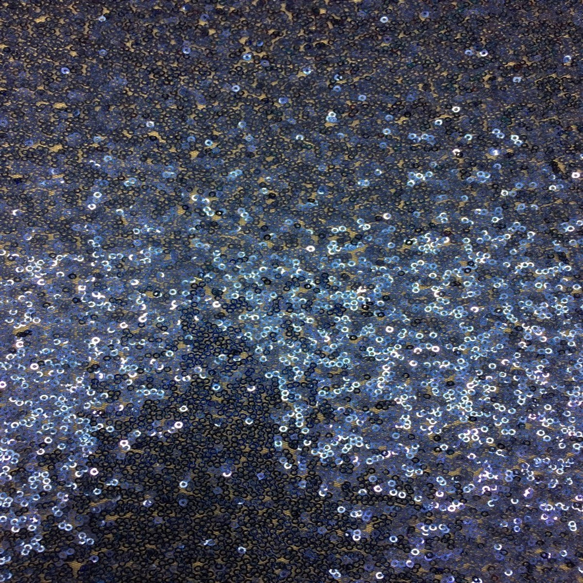 Mini Disc All Over Sequin Polyester Fabric - Gold, 54" Width (1 Yard)