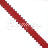 3/8" Double Face Picot Ribbon - 50 Yards (Red)
