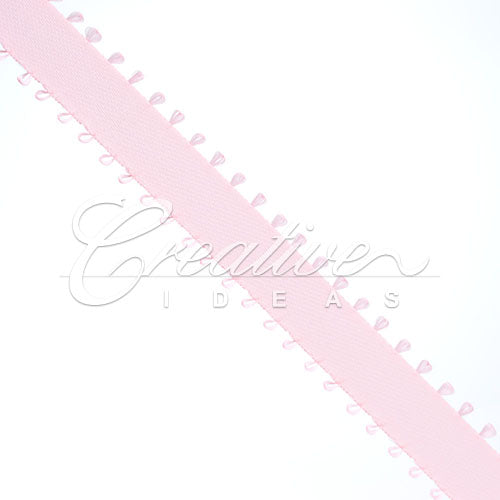 3/8" Double Face Picot Ribbon - 50 Yards (Pink)