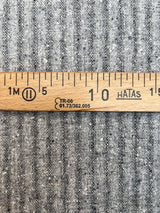Gray Wool Flammé Stripe Fabric