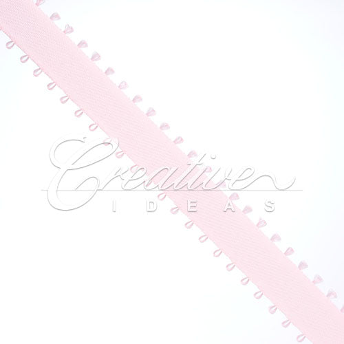 3/8" Double Face Picot Ribbon - 50 Yards (Light Pink)
