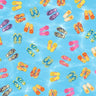 Printed Spandex Flip Flop Tropical