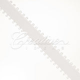 3/8" Double Face Picot Ribbon - 50 Yards (White)
