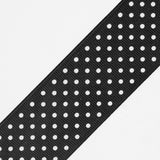 Black Polka Dot Grosgrain Ribbon