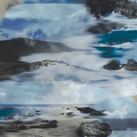 Printed Spandex Seascape Ocean Fabric Swimwear