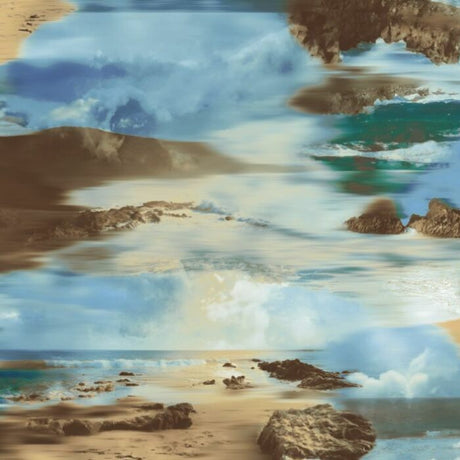 Printed Spandex Seascape Ocean Fabric Swimwear