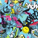 Printed Spandex Bang Bam Pop Art Graphic