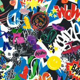 Printed Spandex Bang Bam Pop Art Graphic