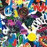 Printed Spandex Bang Bam Pop Art Graphic